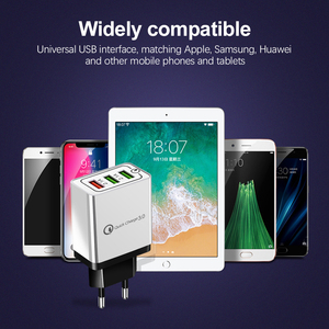 Du Lịch Di Động Sạc Điện Thoại 3.0 Nhanh Chóng Cắm 3 Cổng Đa USB <span class=keywords><strong>Adapter</strong></span> Xu Hướng Điện Tường Sạc Với EU/Chúng Tôi Kết Nối - Product Image 4