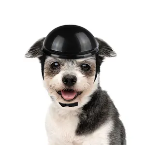 Милая собачка, мотоциклы, велосипедные шлемы, шапка, шляпа для защиты от солнца, дождя, шлем, крутые защитные шапки для кошек и собак