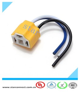 Cablaggio <span class=keywords><strong>H4</strong></span> 9003 connettore di Ceramica Filo di Cablaggio Prese per il Faro Dell'automobile - Product Image 3