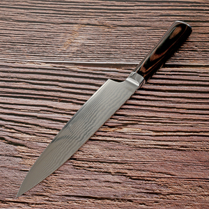 <span class=keywords><strong>Cuchillo</strong></span> de chef de cocina de acero inoxidable Damasco <span class=keywords><strong>profesional</strong></span> de 8 pulgadas con mango de madera para uso doméstico o comercial - Product Image 4