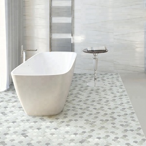 Quạt Hình Sang Trọng Handmade <span class=keywords><strong>Crackle</strong></span> Gạch Khảm Sàn Phòng Tắm Giá Rẻ - Product Image 1