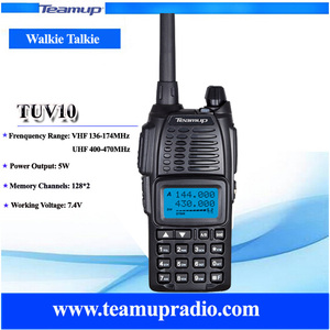 Teamup dual band 5 watts 3-10 km talk range vhf &uhf handy <span class=keywords><strong>talkie</strong></span> - Product Image 5