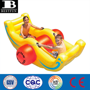 Balancín Inflable <span class=keywords><strong>de</strong></span> Plástico Resistente, Balancín <span class=keywords><strong>de</strong></span> Vinilo Plegable y Duradero, Juguetes Inflables para Piscina, Balancín Acuático - Product Image 3