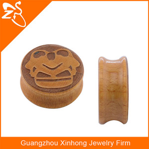 Bijoux de corps pour <span class=keywords><strong>piercing</strong></span> de tunnel et de <span class=keywords><strong>tragus</strong></span>, dilatateur d'oreille, dilatateur en bois - Product Image 2