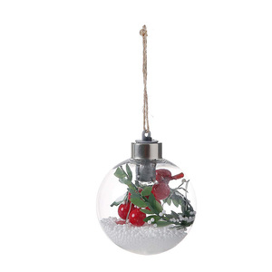 New <strong>Christmas</strong> Ornaments <strong>Christmas</strong> <strong>Tree</strong> <strong>Hanging</strong> Gifts Transparent Plastic Led Snow <strong>Christmas</strong> Ball - Product Image 3