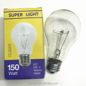 Home Using Factory Direct Selling Warm Yellow Color A55 110v 220v 75w 100w E27 Glass Shell Clear <strong>Luminaire</strong> <strong>Incandescent</strong> Bulb - Product Image 6