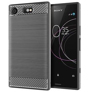 Coque arrière de téléphone portable en Fiber de carbone antichoc TPU souple pour <span class=keywords><strong>Sony</strong></span> Xperia XZ1 Compact Ce Shield Machines d'extrusion de crème glacée - Product Image 5