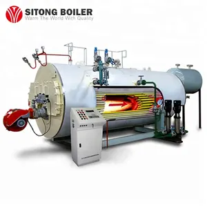 用于豆腐制造生产线的火管水平 4 吨工业燃料甲烷气体液体蒸汽锅炉