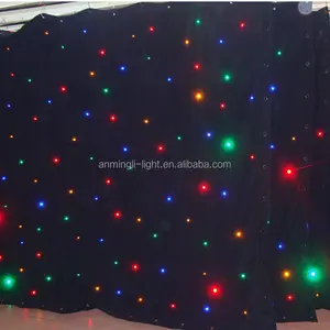 DJ Luzes LED RGB cortina de led/led luz da estrela curtain/led estrela pano