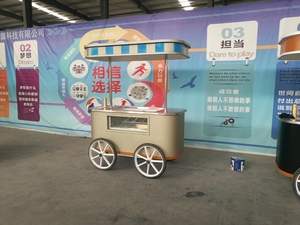 CE Được Phê Duyệt Tay Điện Thoại Di Động Đẩy Khó Khăn Ice Cream Giỏ Hàng Popsicle Giỏ Hàng Với Showcase - Product Image 4