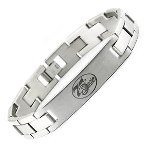 Energinox Unisex nome personalizzato in acciaio inox vuoto <span class=keywords><strong>Bulk</strong></span> ID Logo personalizzato braccialetto per gli uomini - Product Image 4
