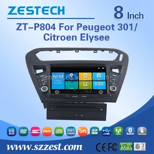 8 inch touch screen car dvd for peugeot 301 car dvd gps with stereo/Phonebook/swc/rds/usb