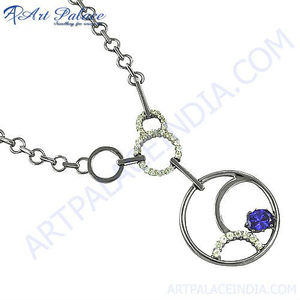 Nouveau Pendentif en Argent 925 avec Zircon Cubique Brillant, Pendentif en Argent Pur, Coupe Ronde Brillante, Bijou Cadeau pour Elle, Vente en Gros - Product Image 2