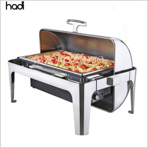 Chafer de acero inoxidable para catering, manopla para buffet de 9 litros, calentadores de comida de lujo para chef en plato - Product Image 6