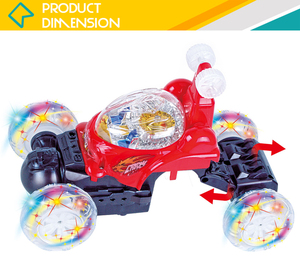 Có Thể Thu Vào Bánh Xe Phía Sau 5CH Trò Chơi Diễn Viên Đóng Thế Xe Điều Khiển Từ Xa Với 7 Đèn Màu Và 3 Âm Thanh - Product Image 4