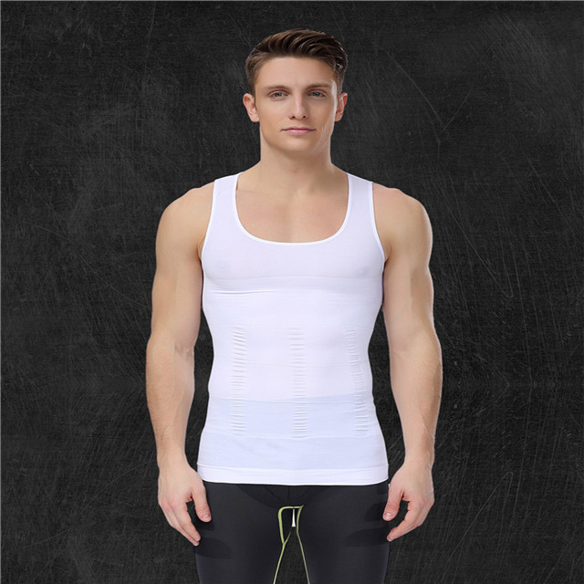 Men's Tummy-Control Plus-Size Shapewear Bodysuit (NY084): waistband, closure and adjustment-point detail