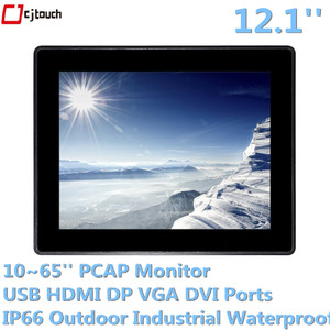 12.1 Inch Open Frame Interactieve Kiosk Pcap Usb <span class=keywords><strong>Vga</strong></span> Dvi Hmi 10 Punten Touch Capacitieve Touch Controller Touchscreen Monitoren - Product Image 2