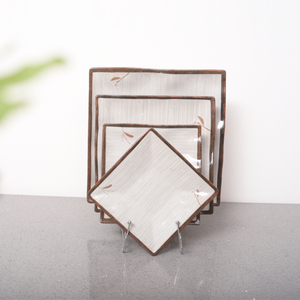 OEM Bộ Đồ Ăn Đặt Bán Buôn Vuông Thân Thiện Với Môi Giá Rẻ Nhựa Melamine <span class=keywords><strong>Dinner</strong></span> <span class=keywords><strong>Set</strong></span> - Product Image 6