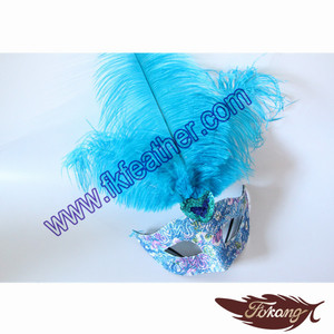 Comercio al por mayor Tela Del Ajuste Grande Máscara de Plumas de Avestruz Para la despedida de Soltera de Suministros - Product Image 3
