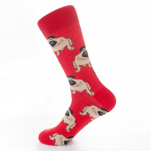 Calcetines de Algodón Casuales y Divertidos para Hombre Bonypony, Calcetines Coloridos con Estampado de Perros, Patrón de Perro <span class=keywords><strong>Shar</strong></span> <span class=keywords><strong>Pei</strong></span> con Manchas - Product Image 6