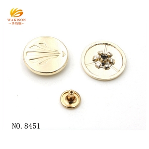 2018 nouveau styple mode personnalisé marque logo décoratif en métal pop <span class=keywords><strong>rivet</strong></span> pour le cuir - Product Image 2