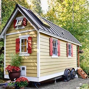 Casa Prefabricada de Madera Ecológica sobre Ruedas, Casas Contenedor con Ruedas, Diseño de Casas Móviles Tipo Remolque - Product Image 4