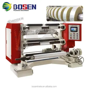 Auto Dunne Rand Film Thermisch Papier Jumbo Roll Bopp Tape Label Geweven Niet Geweven Stof Papier Scheuren Terugspoelen Machine