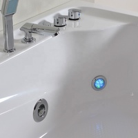 Sunsun — baignoire lumineuse led de luxe, pour 1 ou 2 personnes, jets d'eau chaude, massage d'angle dans la salle de bain, avec télévision et oreiller