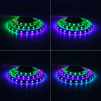 Couleur magique WS2818 IC RVB SMD 5050 300 LED s chasse rêve LED bande