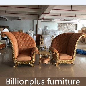 High Back Club Reception Chair, Hotel Cafe Sofa Single Chair Princess Salon Chair - Product Image 4