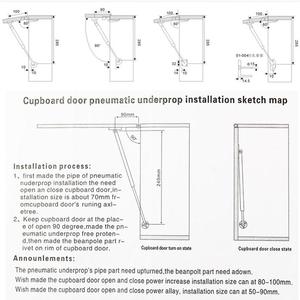 100N/22.5lb Gas Struts Gas Springs Lift Hỗ Trợ Gas Sốc Nắp Ở Lại Hỗ Trợ Nắp - Product Image 4