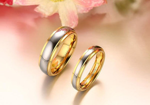 Couple <strong>Ring</strong> Tungsten Engagement <strong>Wedding</strong> <strong>Ring</strong> Gold Designs, New <strong>Cheap</strong> Latest <strong>Wedding</strong> Trendy International Express 10 Pcs Per Size - Product Image 6
