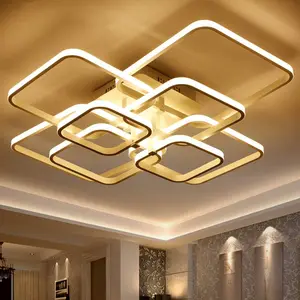 Rectangle Acrylic LED Lampu Langit-langit untuk Ruang Tamu Kamar Tidur Modern LED Lamparas De Techo Baru Langit-langit Putih Perlengkapan Lampu MD1021