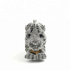 Bolso de noche de lujo con diseño de animales, bolsas de fiesta de cristal con forma de tigre OC3671 - Product Image 4
