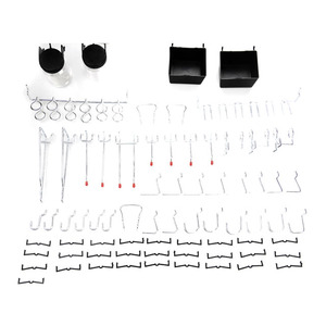 43PC <strong>Assorted</strong> Peg Board <strong>Hooks</strong> Kit Garage Storage <strong>Hooks</strong> - Product Image 1