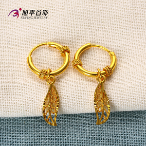 <span class=keywords><strong>Orecchini</strong></span> Xuping in Oro 24K con Pendente a <span class=keywords><strong>Foglia</strong></span>, Design alla Moda per Donne - Product Image 4