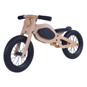 Bicyclette d'équilibre en <span class=keywords><strong>bois</strong></span> de 12 pouces avec sac pour enfants, surface d'arbre à cames, entraînement d'équilibre - Product Image 3