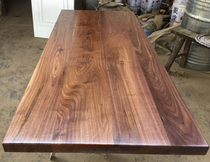 Massief Houten Noord-amerikaanse Walnoot Rand Gelijmd Live Rand Tafel Top Houten Plaat 30x60x1.75inch