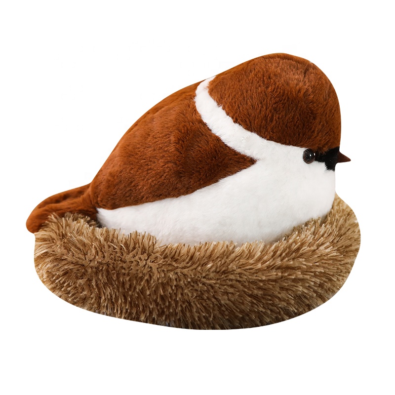 Kawaii cute custom plush soft toy no minimum stuffed toy plush soft toy sparrow