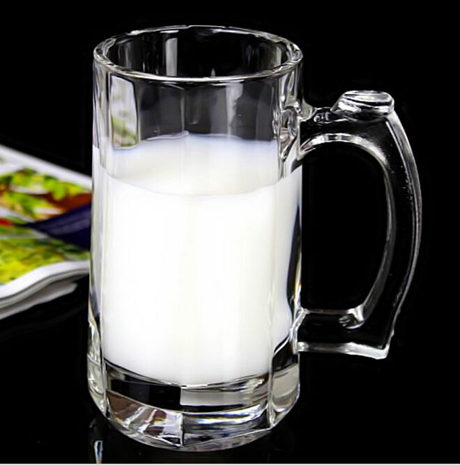 Wholesale customized glassware glass beer mug cheap beer mug with handle