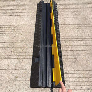 Rampa para Cables de Plástico y Goma de 2 Canales para Eventos al Aire Libre, Cubierta para Cables de Escenario, Certificación CE RoHS - Product Image 3