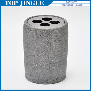 ถ้วยใส่แปรงสีฟันหินซีเมนต์สีดำคอลเลกชันใหม่ - Product Image 5