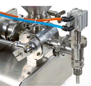 Khí nén <span class=keywords><strong>piston</strong></span> bán tự động một đầu Máy làm kem mỹ phẩm (điền máy cho Thuốc mỡ, kem, dán, mứt, nước sốt) - Product Image 4