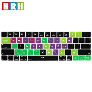 Ableton Live Atalho tecla de Atalho EUA Keyboard Skin Capa de Silicone para apple mac book pro Retina 13 15 com Toque bar A1706 A1707