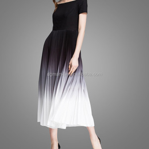 Moda Gradual color <span class=keywords><strong>de</strong></span> hombro del Cuello del Barco Bodycon Plisada Maxi Vestido <span class=keywords><strong>de</strong></span> Fiesta <span class=keywords><strong>de</strong></span> Las Señoras Vestido <span class=keywords><strong>de</strong></span> Noche - Product Image 4