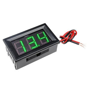 Voltmeter Digital 2 Kabel 0.56 inci 4.5-30V/ DC4.5-30V LED Hijau untuk Kendaraan Motor Panel Pengukur Tegangan Volt LED Alat Voltmeter - Product Image 2