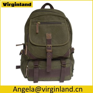robuste de style <span class=keywords><strong>militaire</strong></span> vintageinspiré toile <span class=keywords><strong>sac</strong></span> à <span class=keywords><strong>dos</strong></span> avec plusieurs compartiments utility - Product Image 2