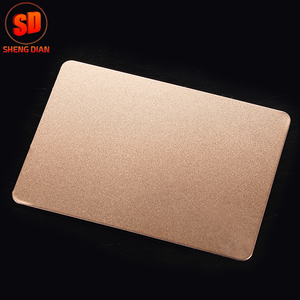 Chine Fabricant Décoratif Rose Or 316 Microbillé Inoxydable En Acier Plaque Feuille - Product Image 1