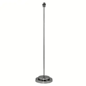 Office Decoration Metal Table Flag Holder Sliver cheap Stainless Steel Table Tlag Stand