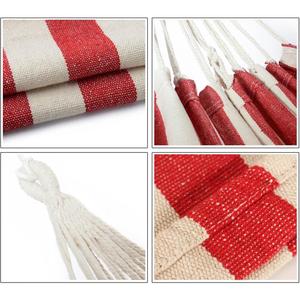 Phổ biến sọc thiết kế tùy chỉnh kích thước logo in 1 người 320gsm bông vải dành cho người lớn sử dụng 10-19ft chiều dài võng - Product Image 2